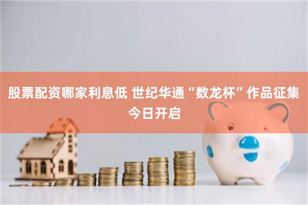 股票配资哪家利息低 世纪华通“数龙杯”作品征集今日开启