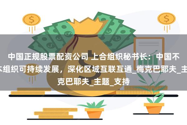 中国正规股票配资公司 上合组织秘书长：中国不断助力本组织可持续发展，深化区域互联互通_梅克巴耶夫_主题_支持