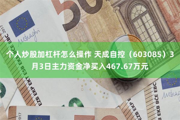 个人炒股加杠杆怎么操作 天成自控（603085）3月3日主力资金净买入467.67万元