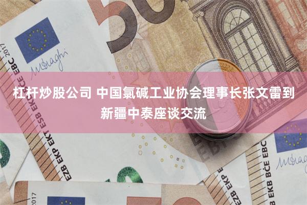 杠杆炒股公司 中国氯碱工业协会理事长张文雷到新疆中泰座谈交流