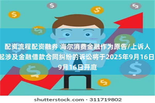 配资流程配资融券 海尔消费金融作为原告/上诉人的2起涉及金融借款合同纠纷的诉讼将于2025年9月16日开庭